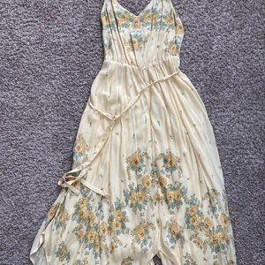 Urban Outfitters Midi Yellow Floral Dress